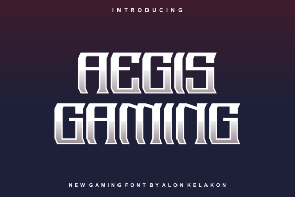 Aegis Gaming: The Cool and Modern Display Font That Elevates Your Creative Projects