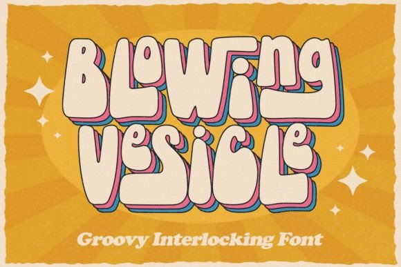 Blowing Vesicle: A Bold Retro Font for Modern Creative Projects