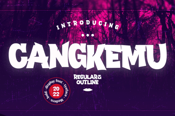 Cangkemu: A Bold Display Font with Graffiti Flair
