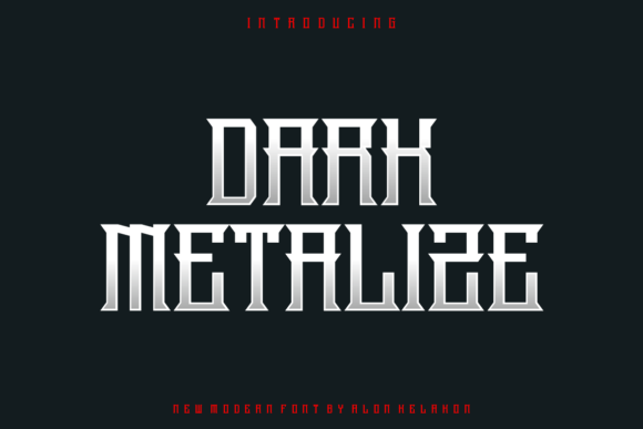Dark Metalize: Elevating Modern Typography with a Bold and Stylish Display Font