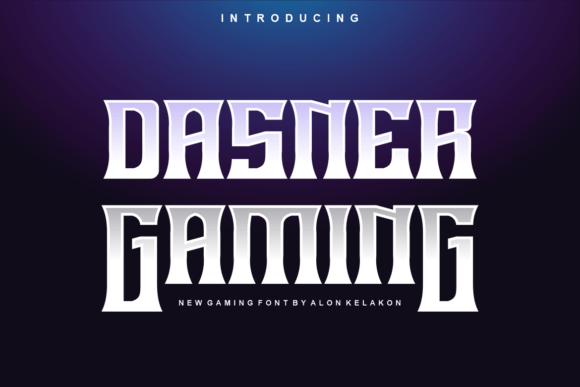 Dasner Gaming: A Bold Display Font for Modern Creativity