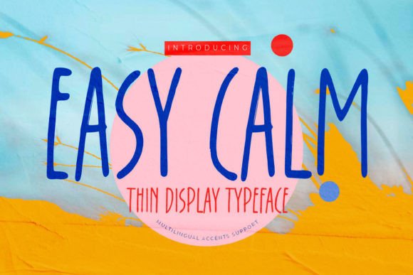 Easy Calm: The Perfect Blend of Elegance and Natural Handwriting for Creative Projects