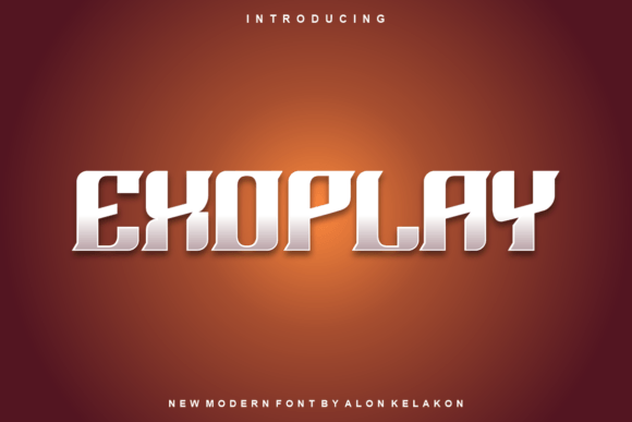 Exoplay: A Cool and Modern Display Font for Creative Projects