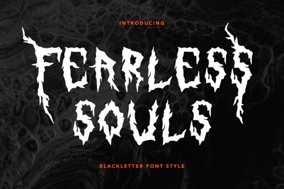 Fearless Souls: A Spooky Display Font for Bold Creations