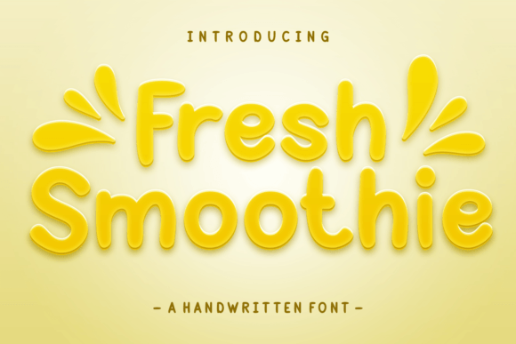 Fresh Smoothie Display Font