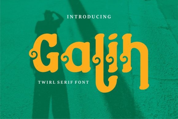 Galih: A Modern Display Font for Creative Expression