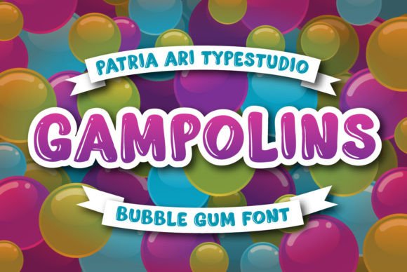 Gampolins: A Bubbly Display Font for Creative Impact