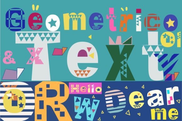 Geometricoo: A Playful Display Font for Modern Creativity