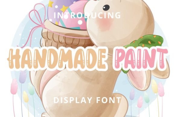 Handmade Paint: A Playful Display Font for Creative Impact