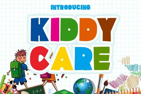 Kiddy Care: A Bold and Playful Display Font