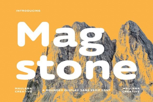 Magstone: A Modern, Soft Sans Display Font for Creative and Professional Use