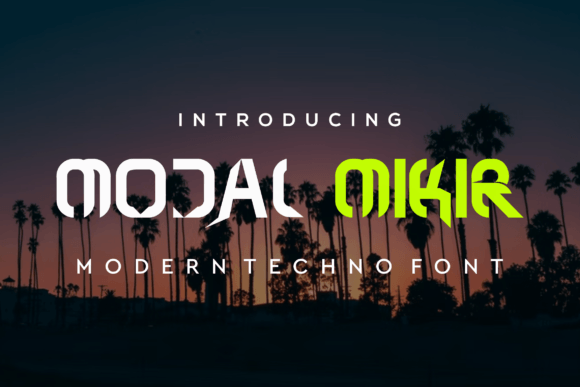 Modal Mikir: A Modern Display Font with a Techno Edge