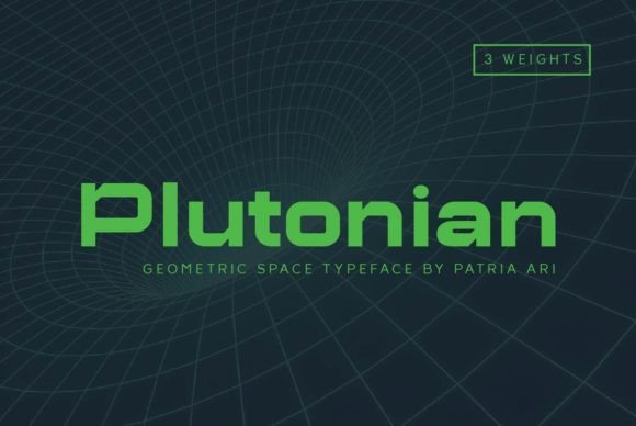 Plutonian: A Modern Display Font for Eye-Catching Design Projects