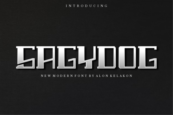Sagydog: A Modern Display Font with Bold Personality