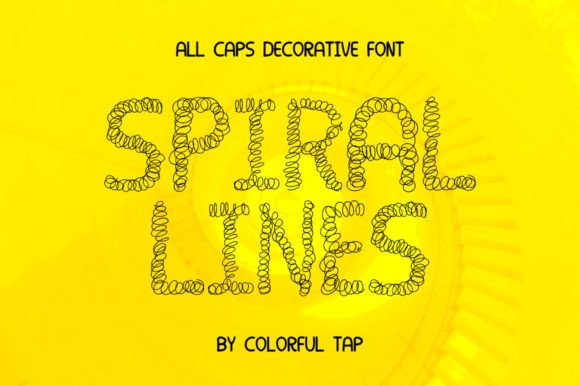 Spiral Lines: A Versatile and Expressive Font for Creative Projects