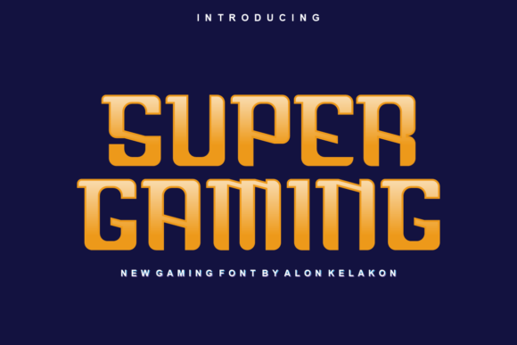 Super Gaming: A Versatile Display Font for Modern Design Projects