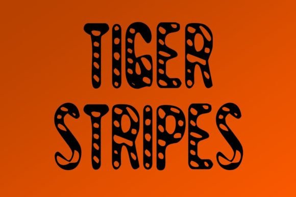 Tiger Stripes: A Bold Font for Impactful Communication and Branding